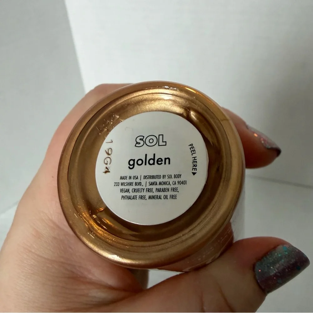 NIB Sol Body Glow Oil in Shade Golden 3.5 oz Tan Summer Vacation Beach Vegan - Picture 11 of 12